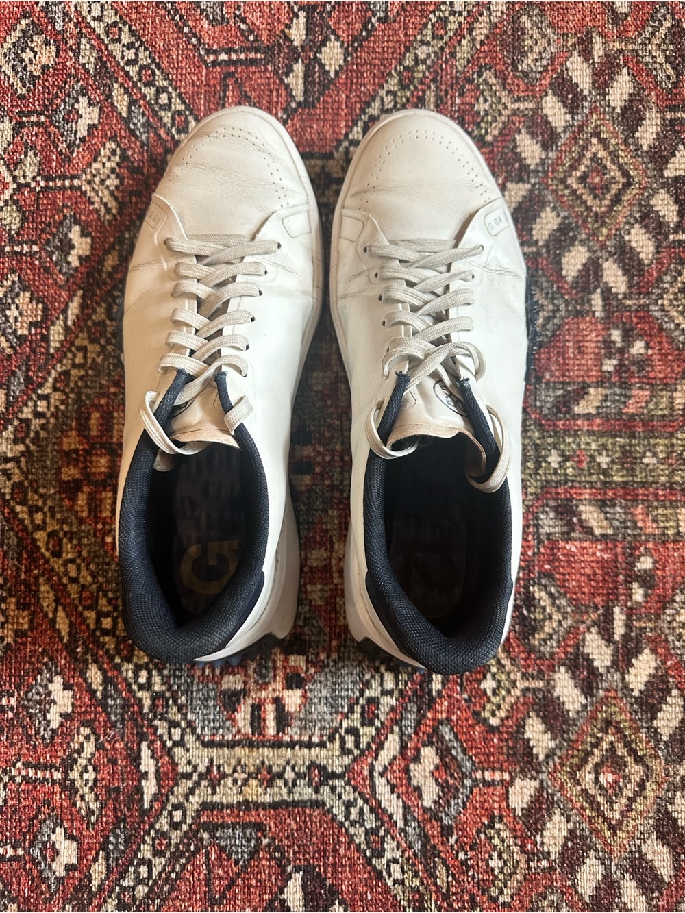 G/FORE G.112 Men's Spikeless Golf Shoes - White/Navy - Size 10